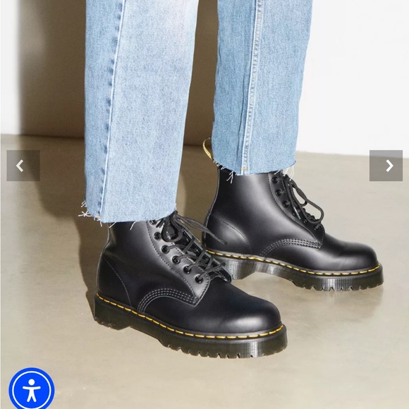 Dr Martens 101 Smooth Leather Ankle Boots - Picture 9 of 11